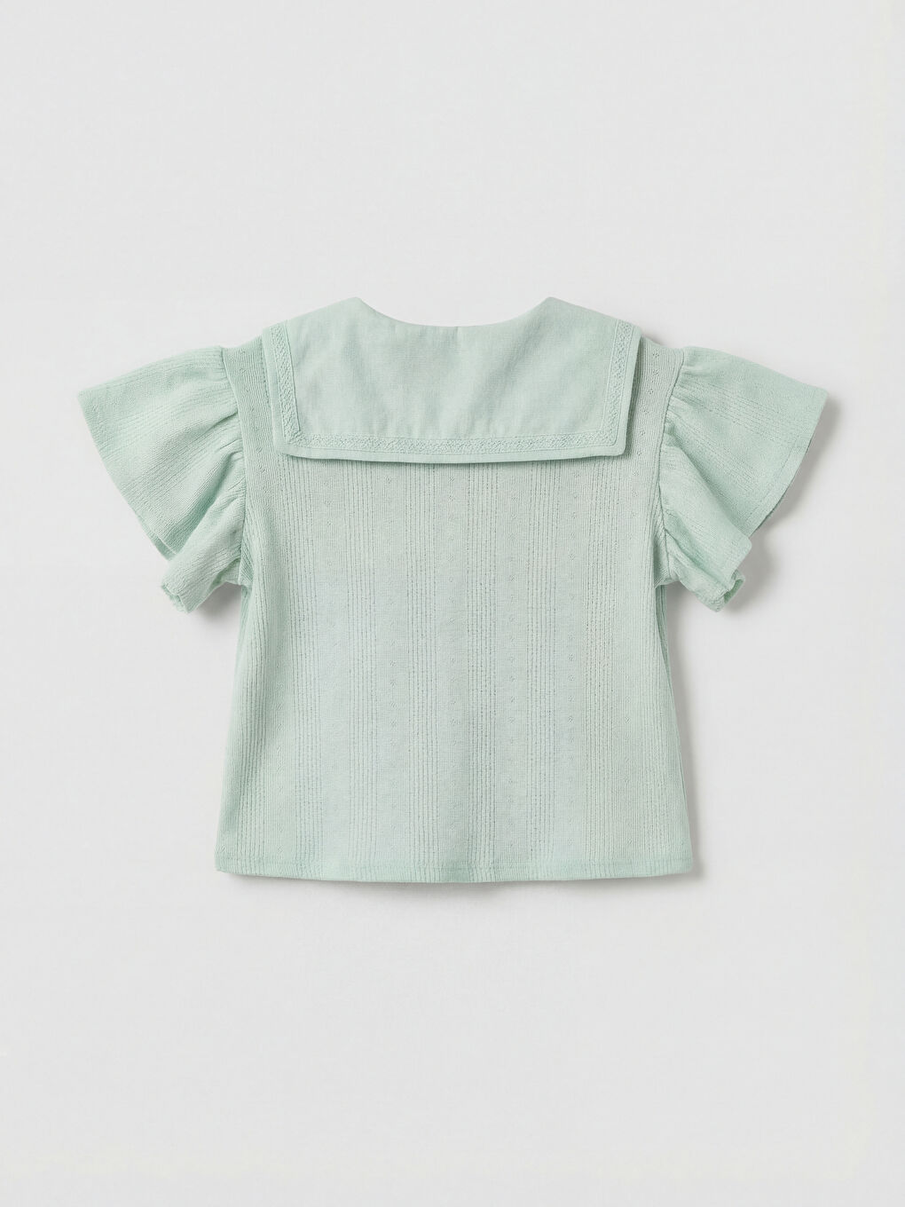 Yeşil Çiçekli Kız Bebek Gömlek ve Pantolon-2