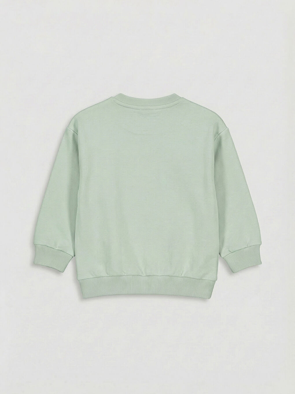 Yeşil Bisiklet Yaka Erkek Bebek Sweatshirt ve Eşofman Altı-2