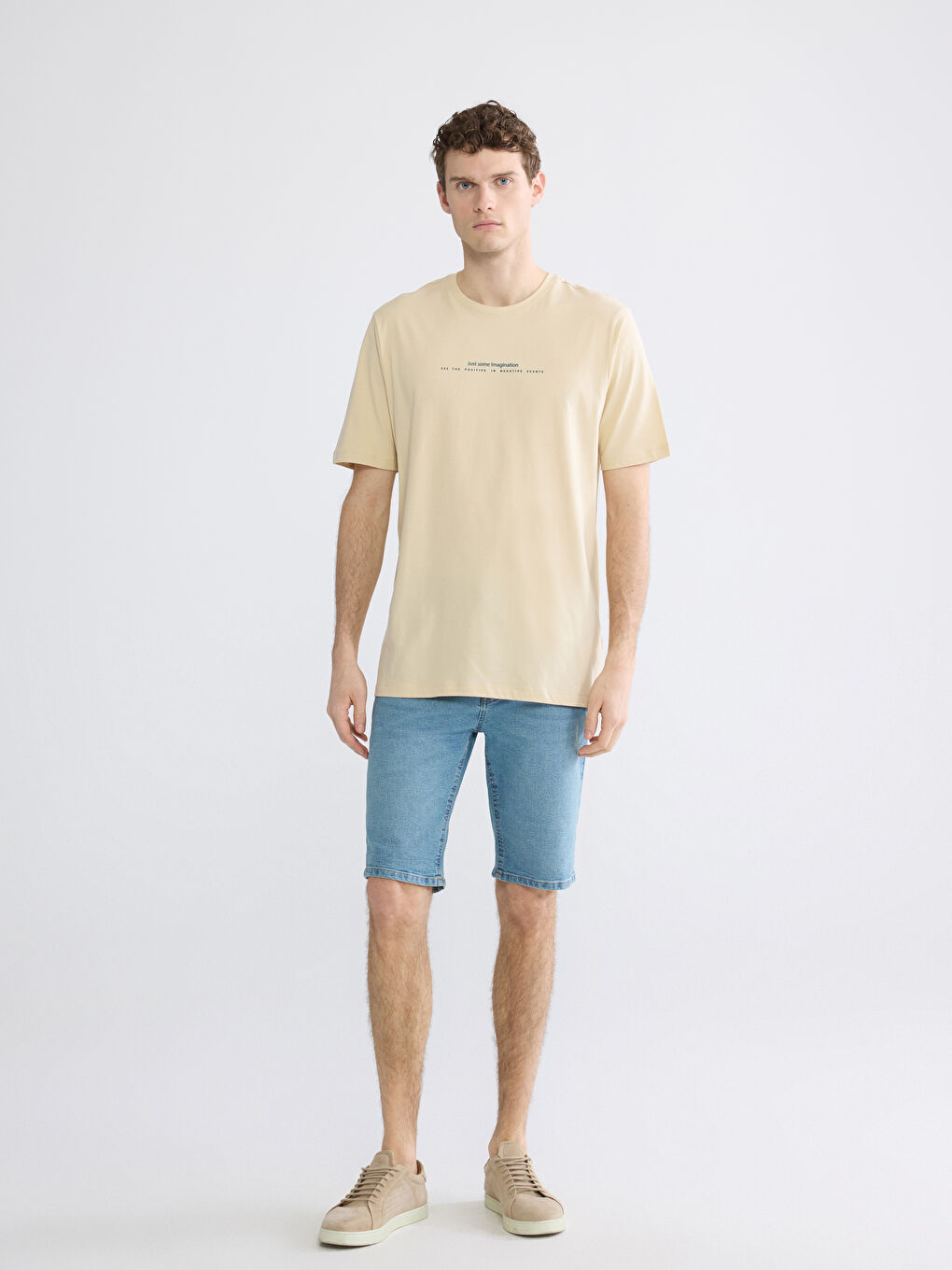 Crew Neck Printed Men's T-Shirt-1