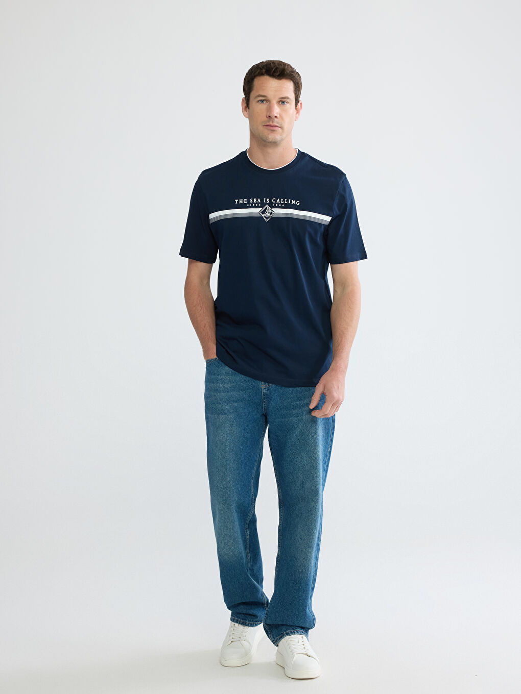 Man NAVY T-Shirt-1