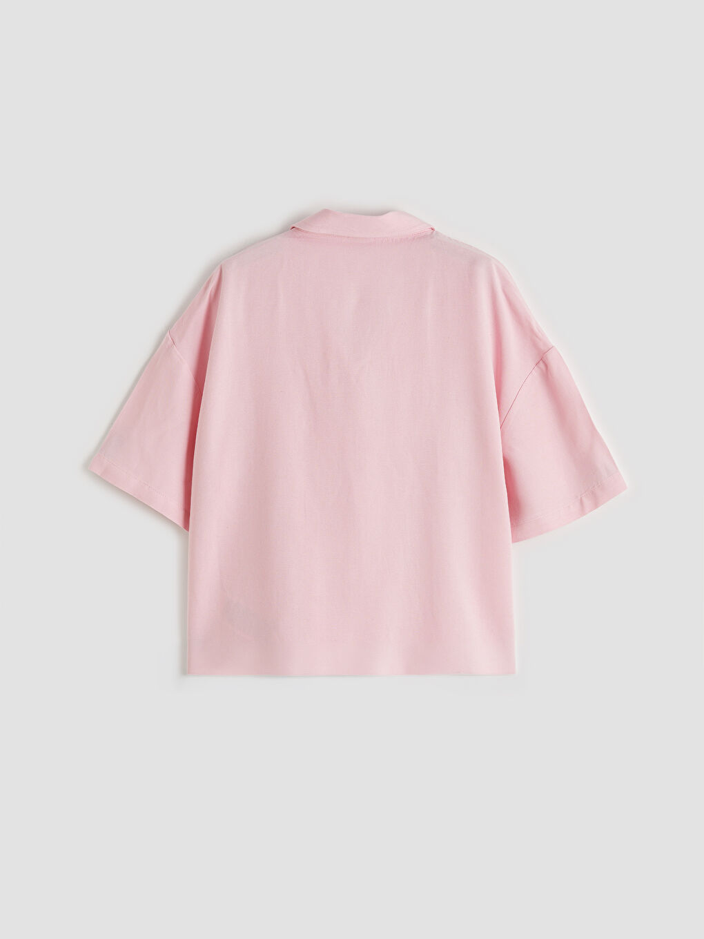 Pembe Keten Karışımlı Kız Çocuk Bluz ve Pantolon-3