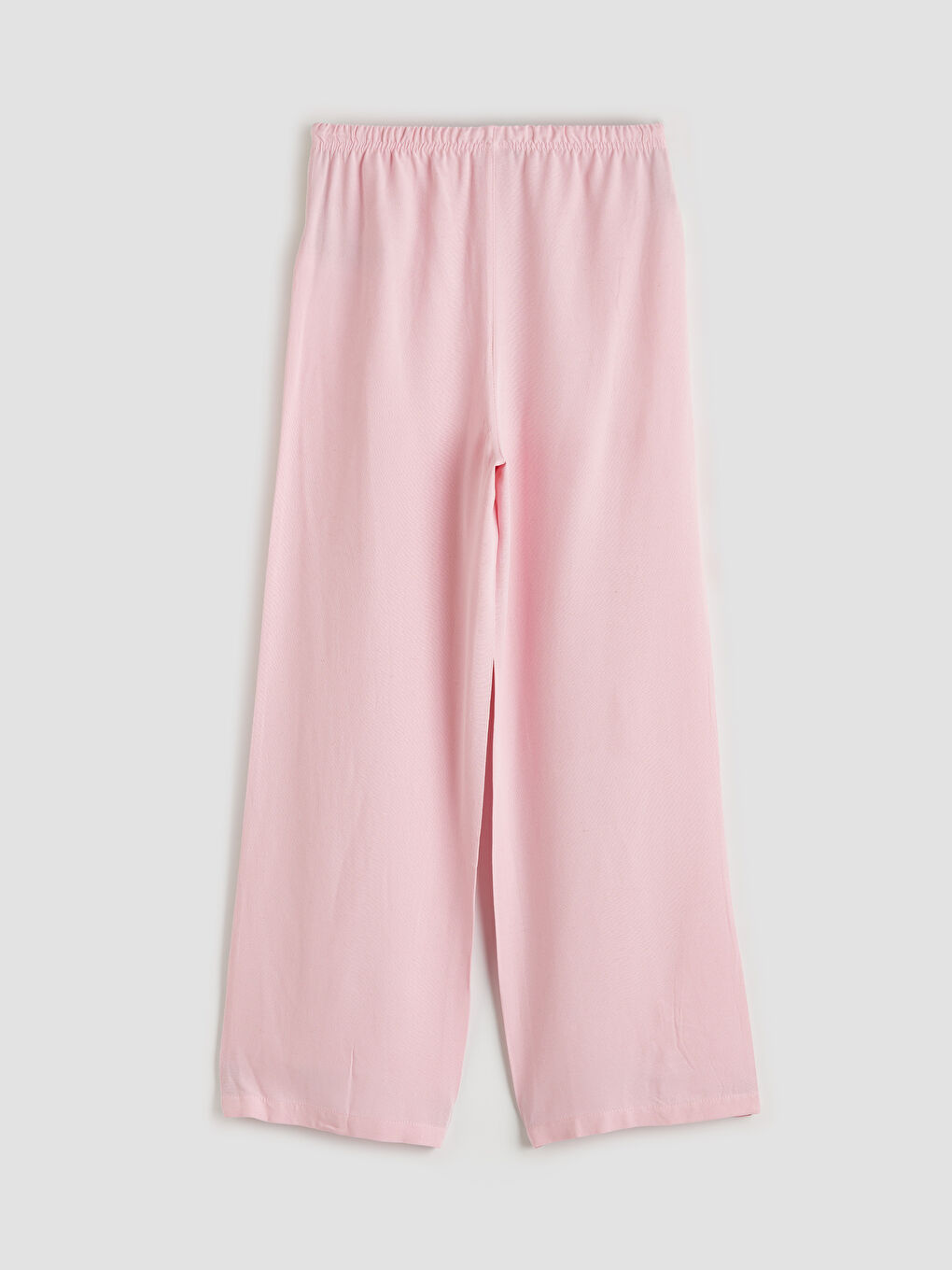 Pembe Keten Karışımlı Kız Çocuk Bluz ve Pantolon-4