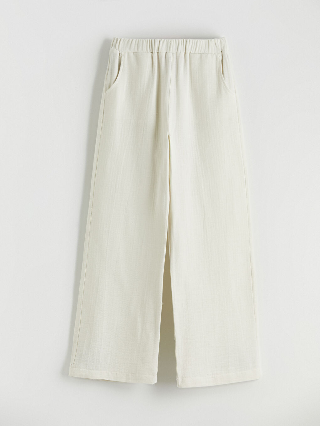 Gri Basic Kız Çocuk Müslin Gömlek ve Pantolon-4