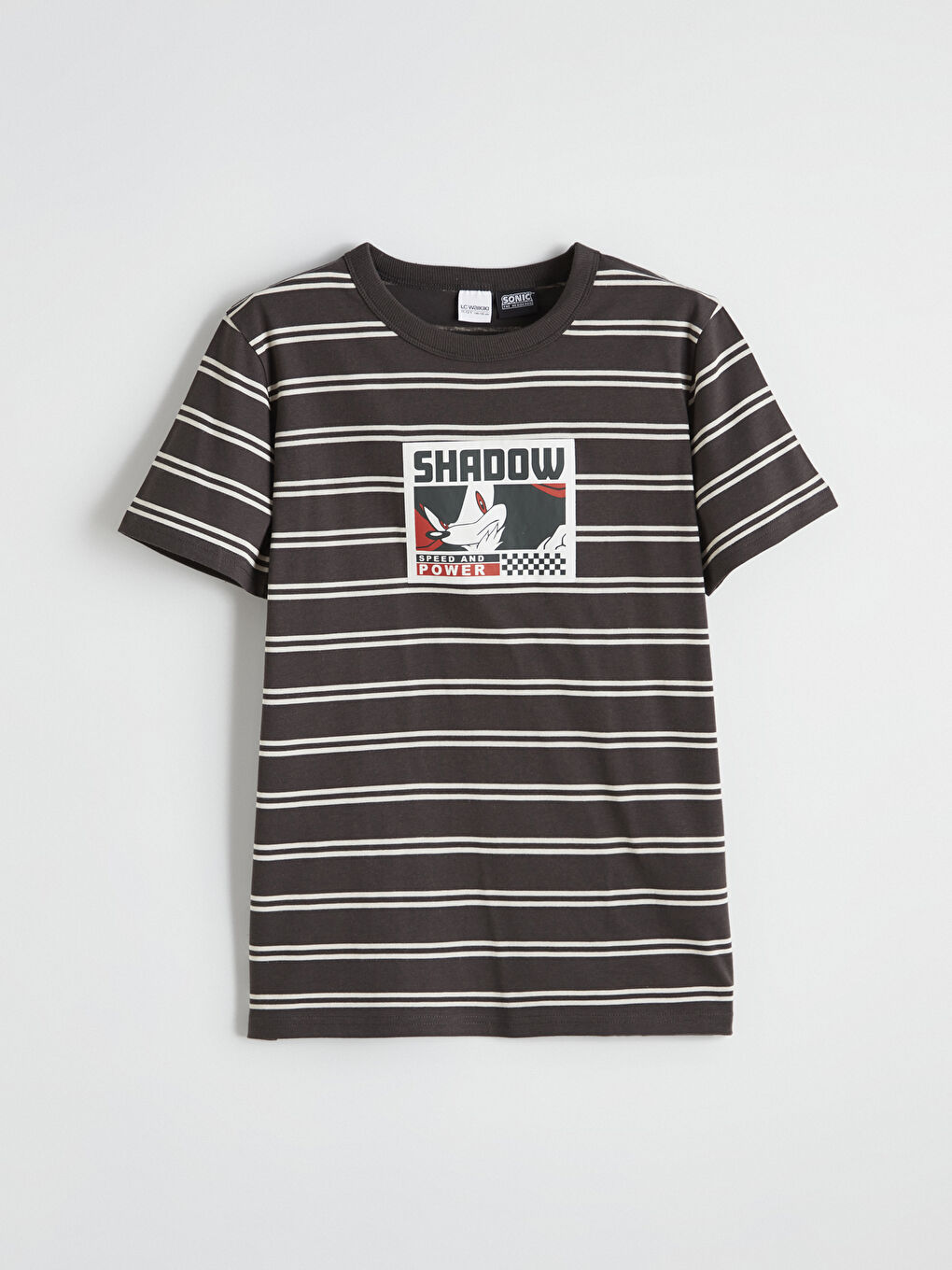 Striped Sonic Printed Boys' T-Shirt
