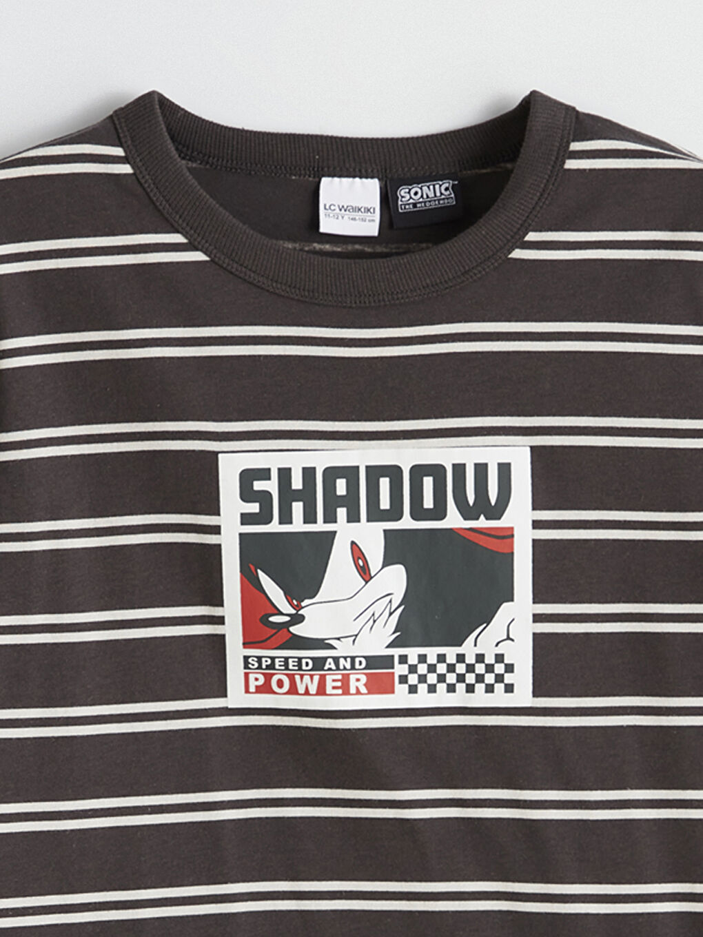 Striped Sonic Printed Boys' T-Shirt-1