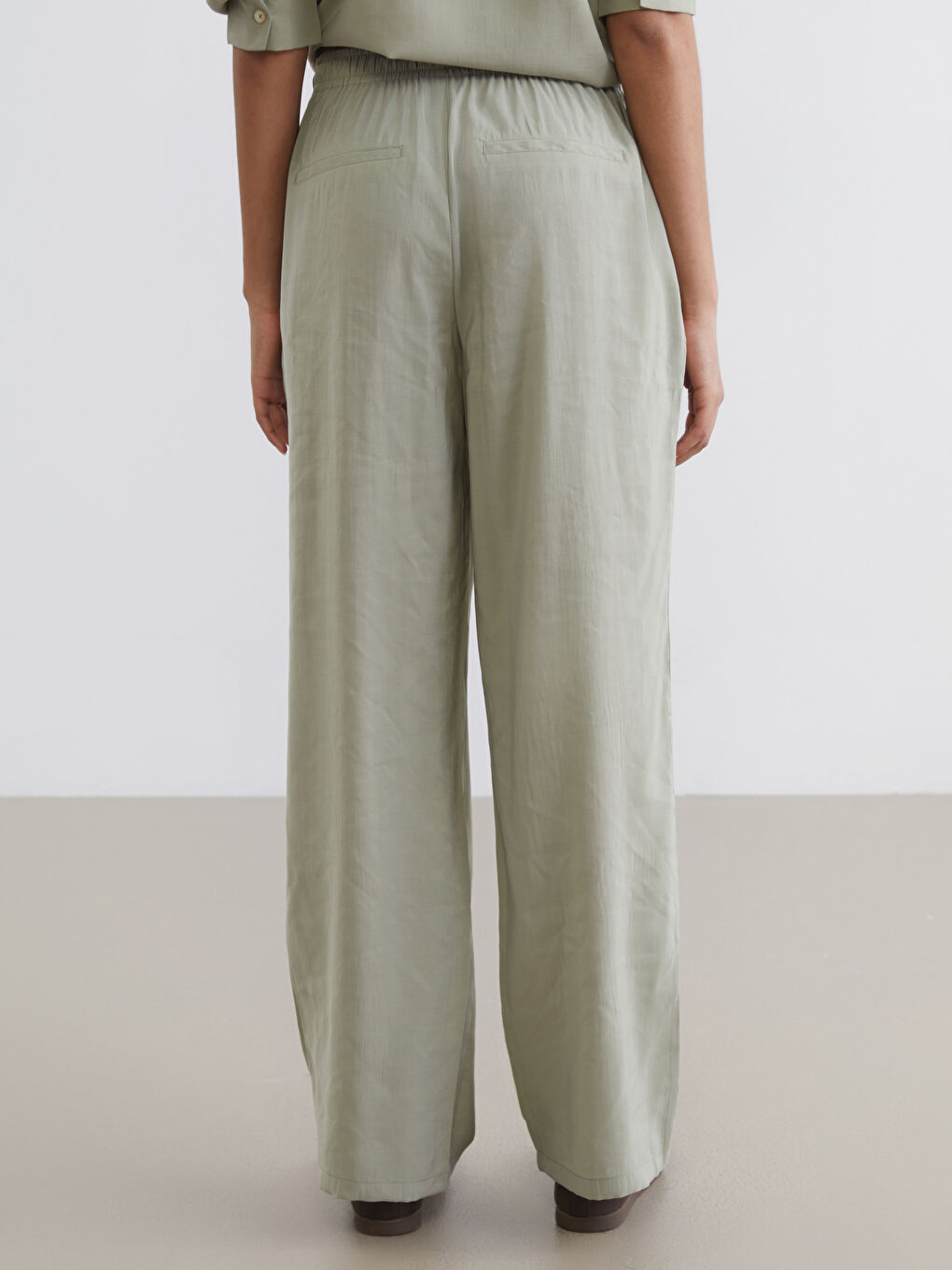 Παντελόνια Γυναίκες Ελαστική Μέση Μοντάλ-3