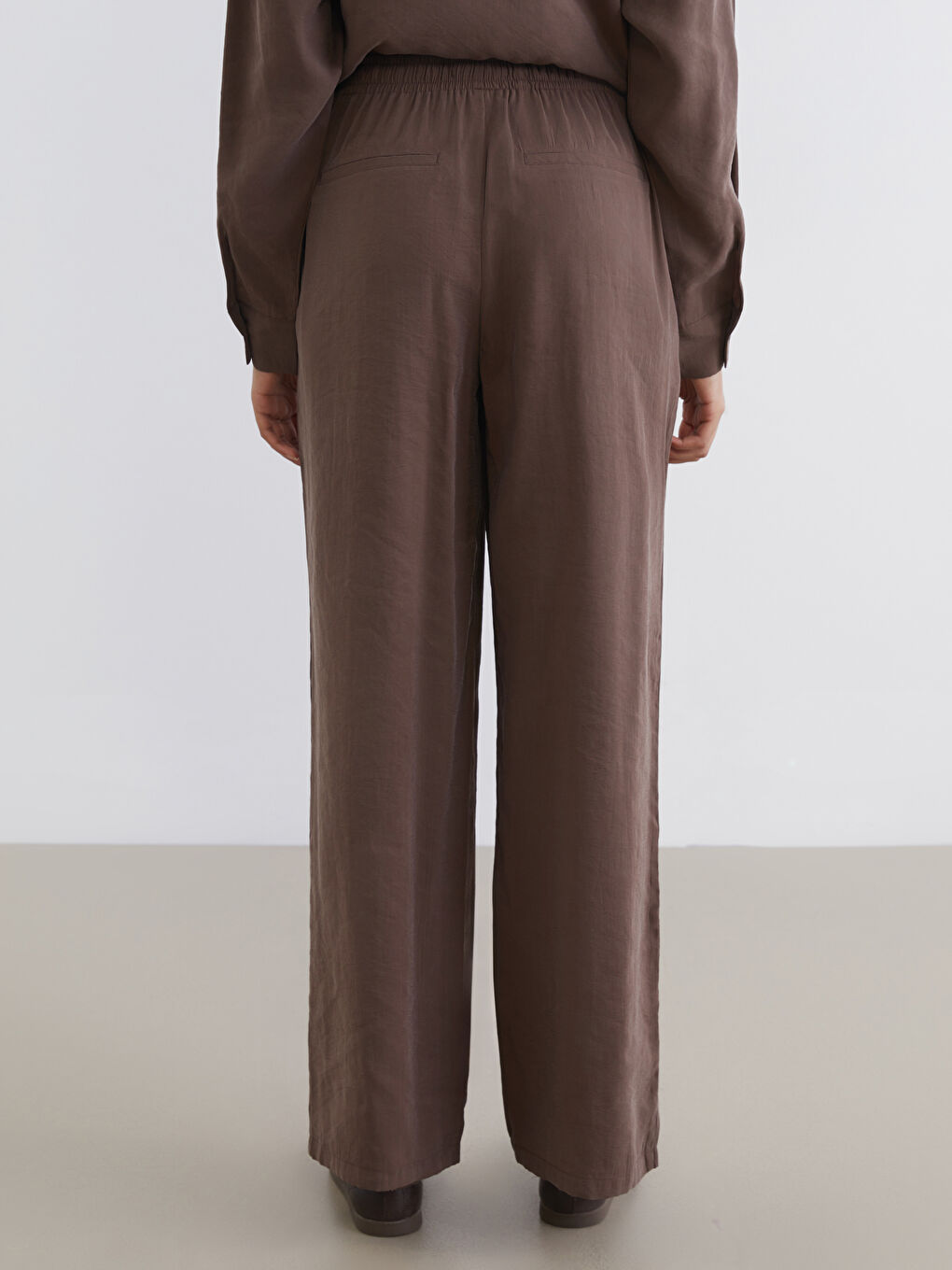 Παντελόνια Γυναίκες Ελαστική Μέση Μείγμα Μοντάλ-3