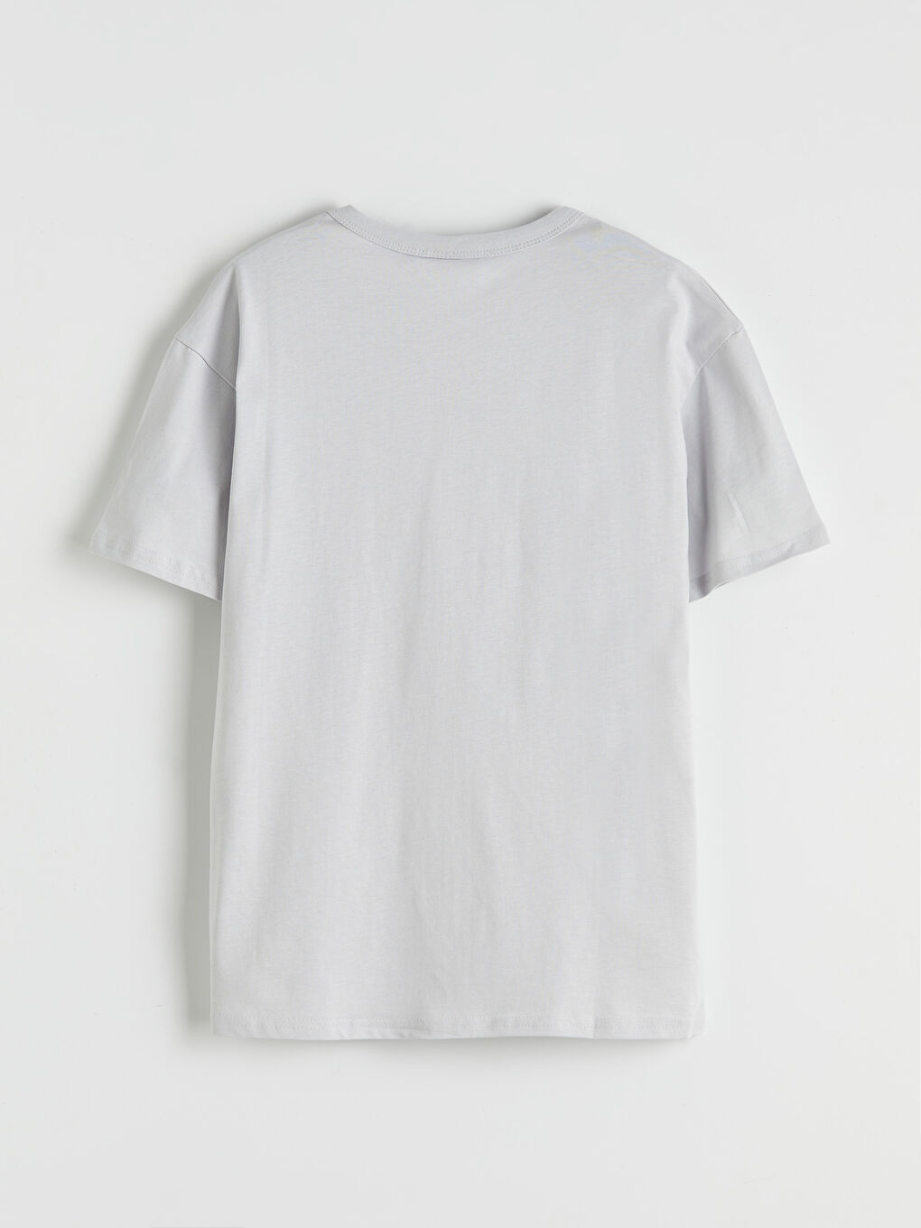 Gri Bisiklet Yaka PlayStation Baskılı Erkek Çocuk Tişört-1