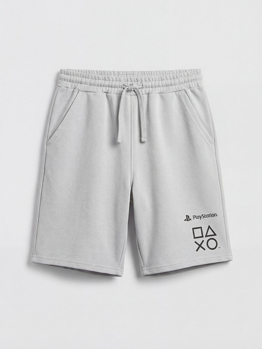 Gri Erkek Çocuk PlayStation Baskılı Şort