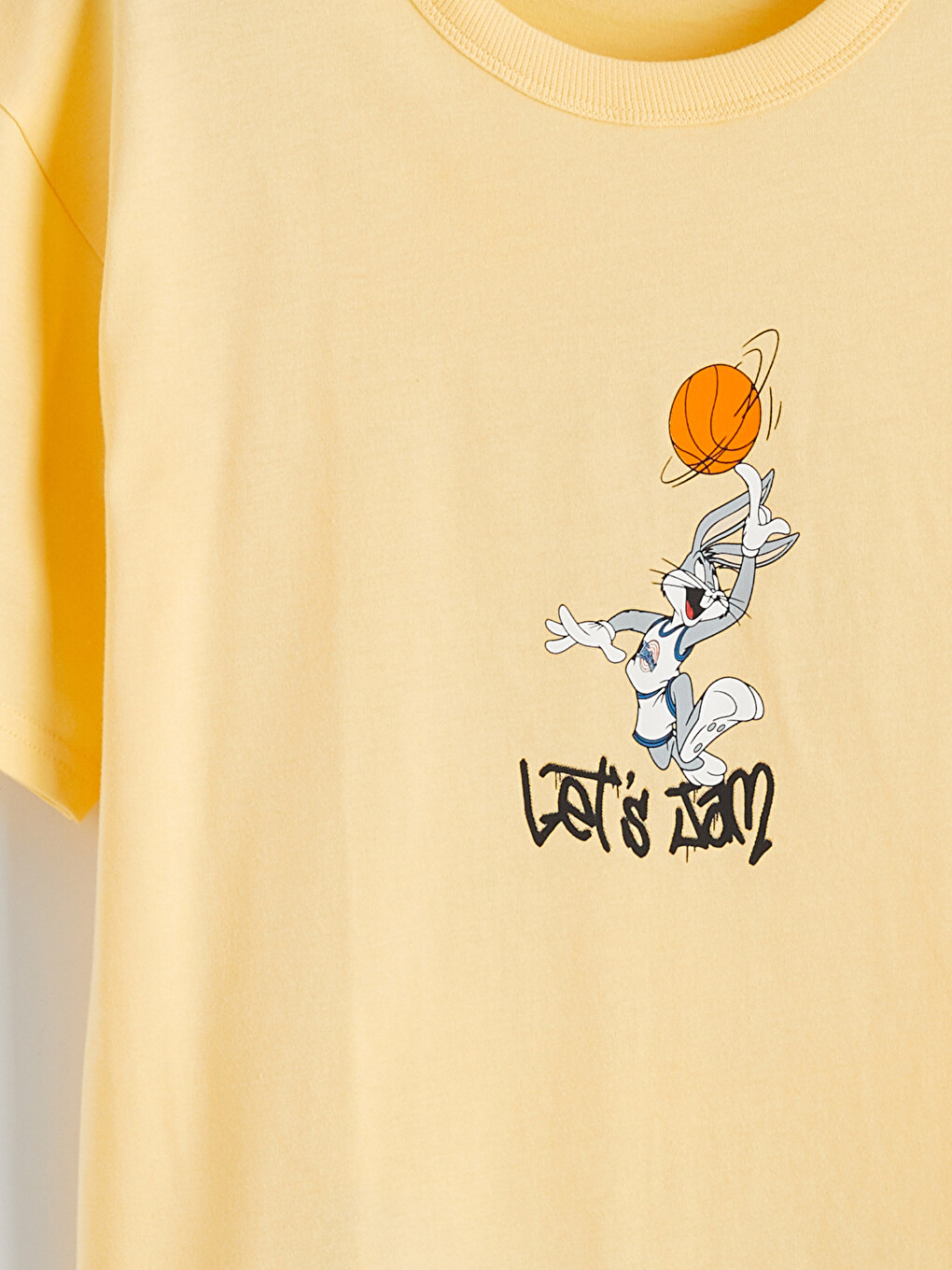 Tricou Băieți Imprimat Bugs Bunny Cu Guler Rotund-3