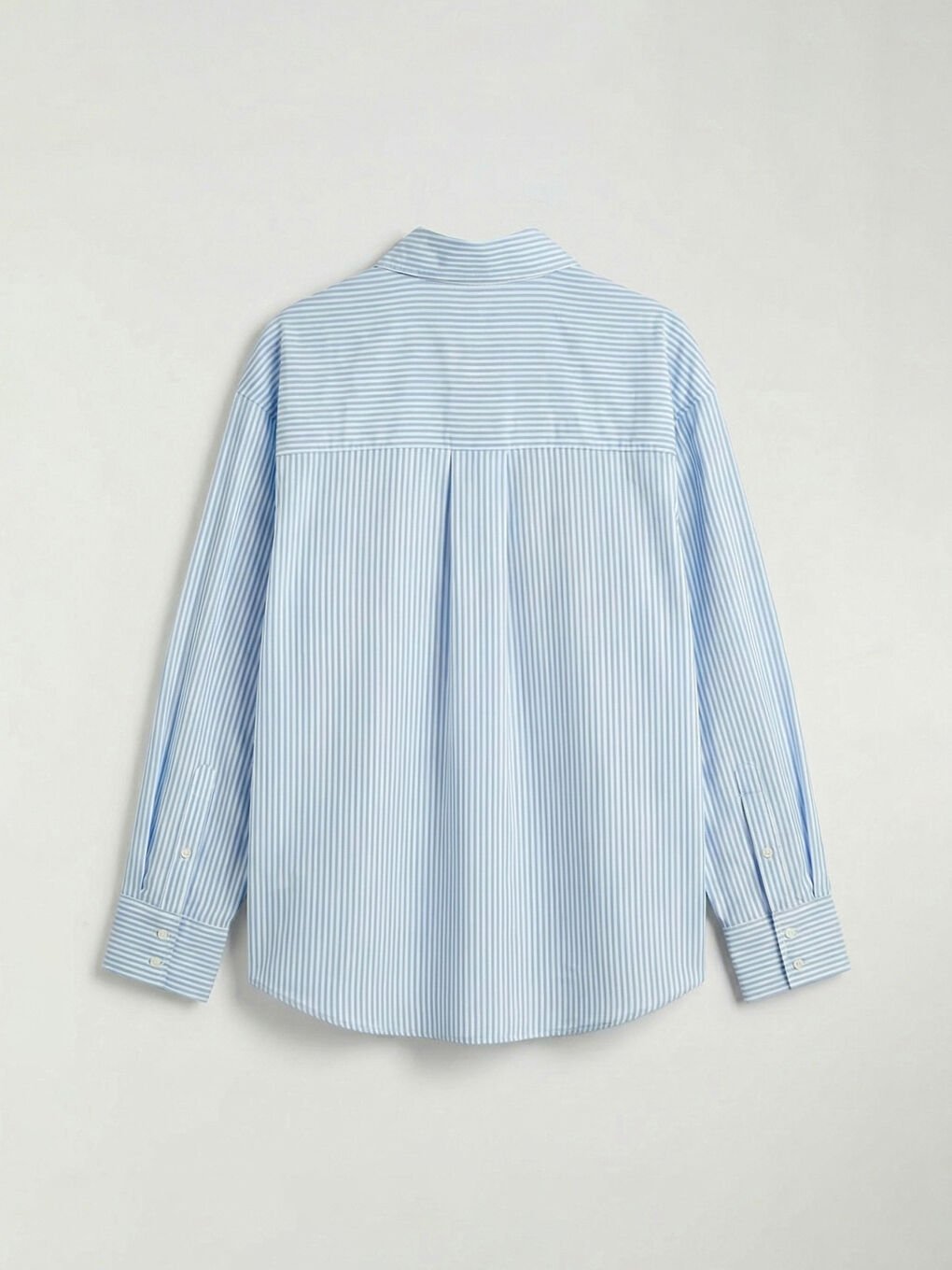 жолақты оверсайз оксфорд әйелдер жейдесі-9