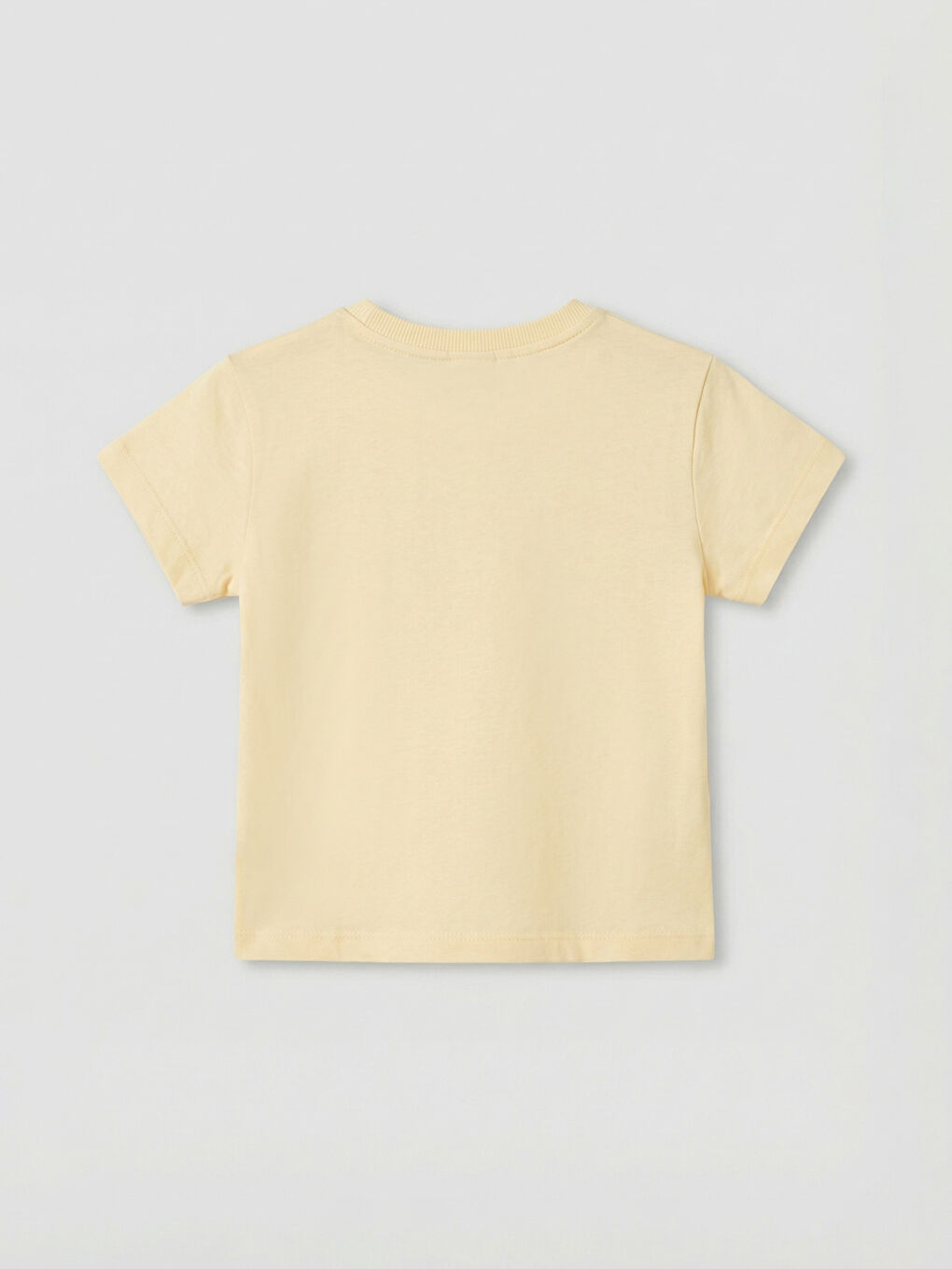 Bej Minnie Mouse Baskılı Kız Bebek Tişört-1