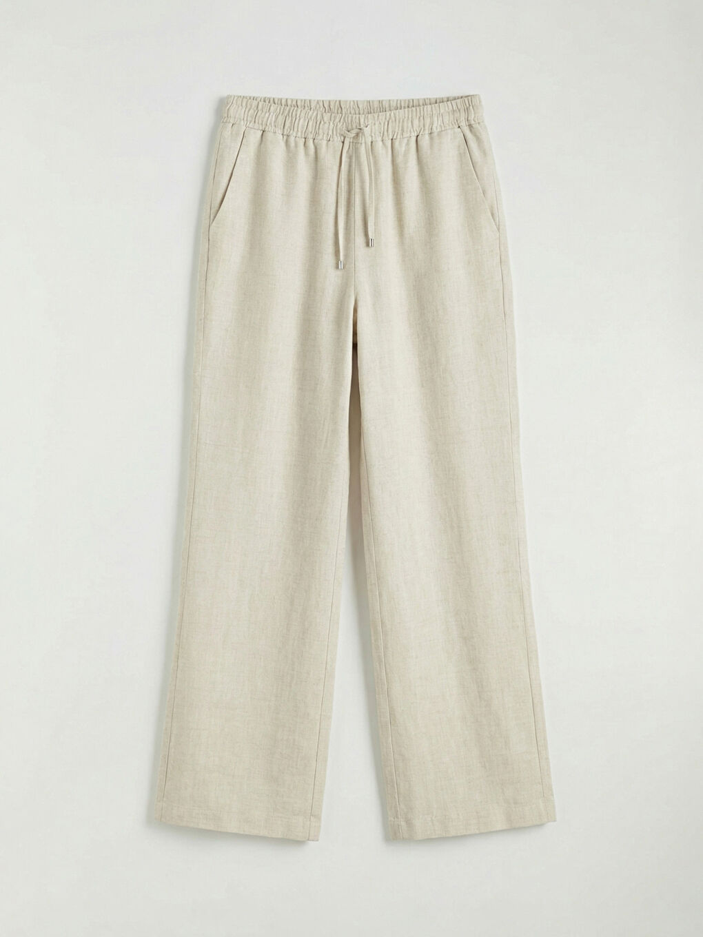 Woman BEIGE Trousers-4