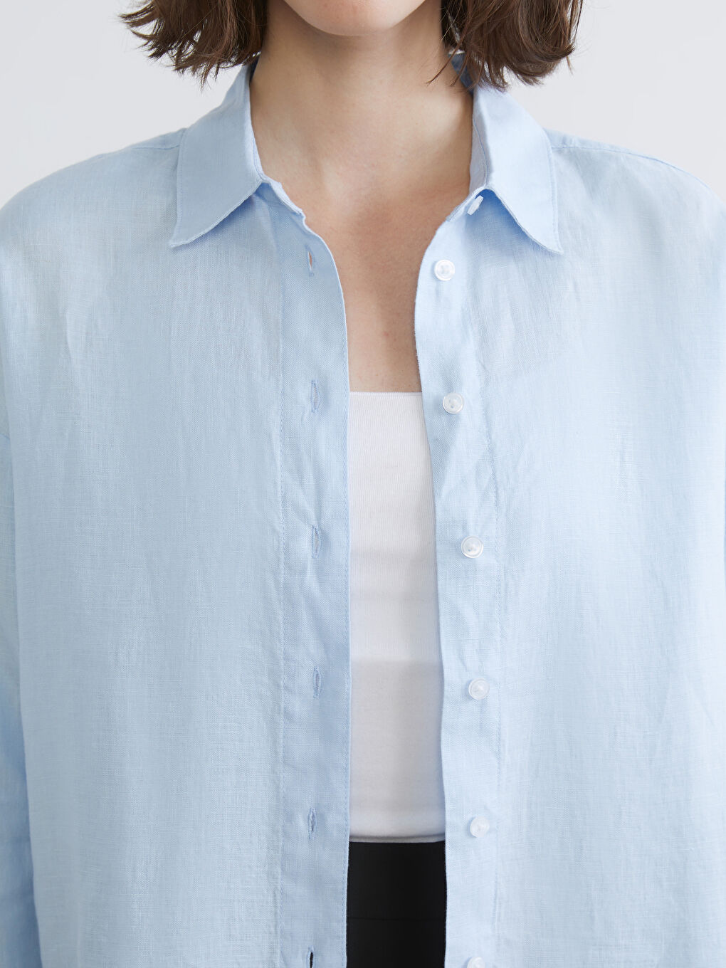 Žena PLAVA Košulja-2