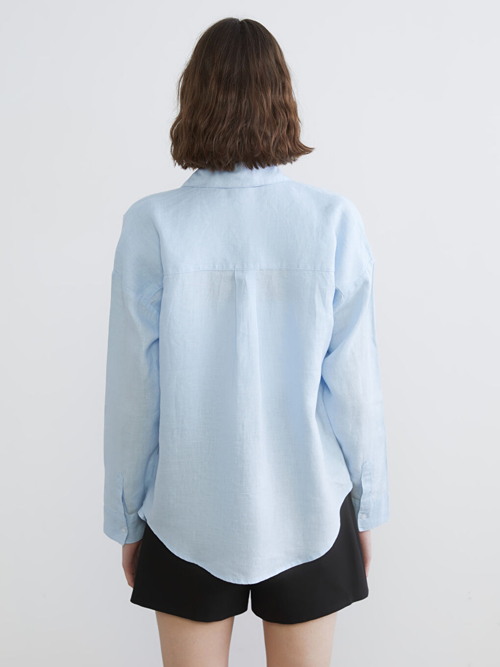 Žena PLAVA Košulja-3