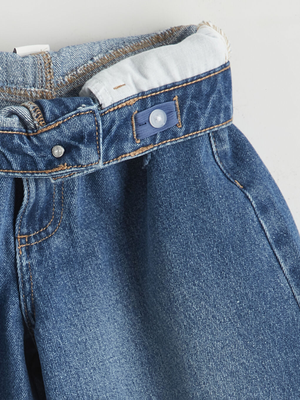 شورت جينز نيلي فتاة-1