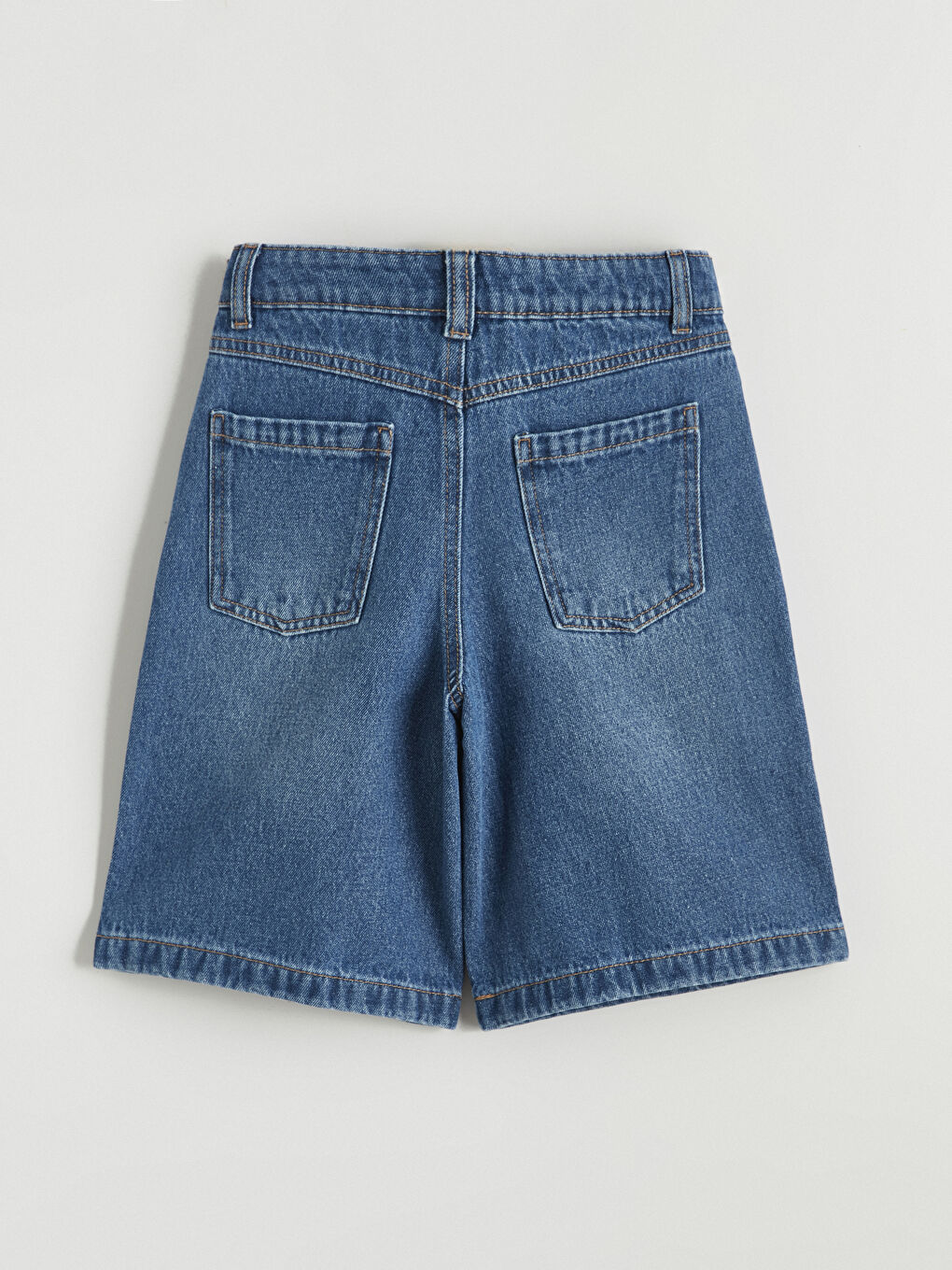 شورت جينز نيلي فتاة-2