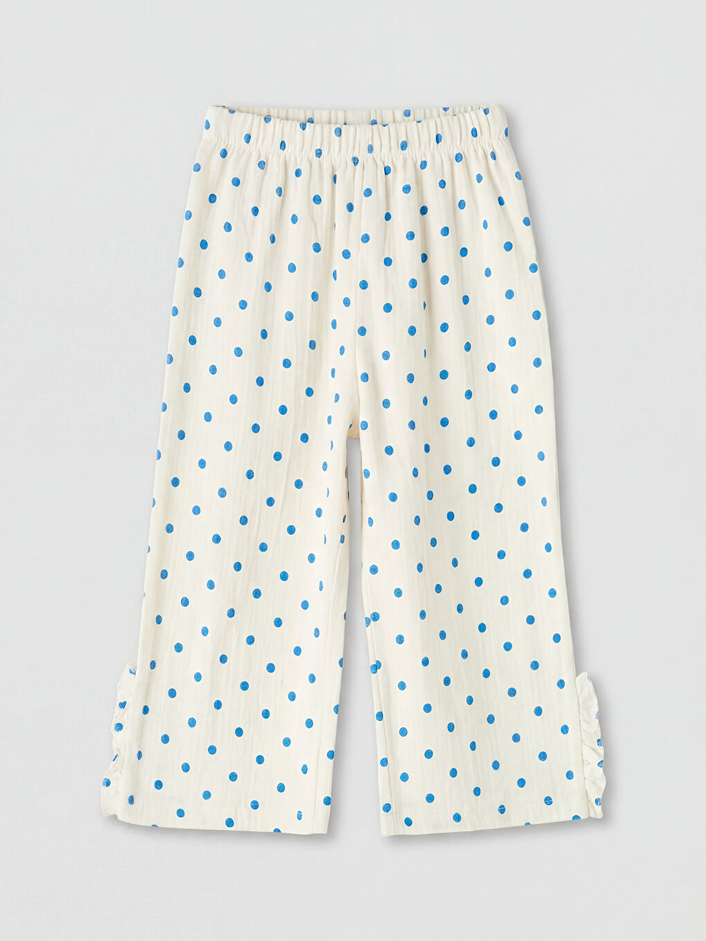 Mavi Puantiyeli Kız Bebek Takım-4