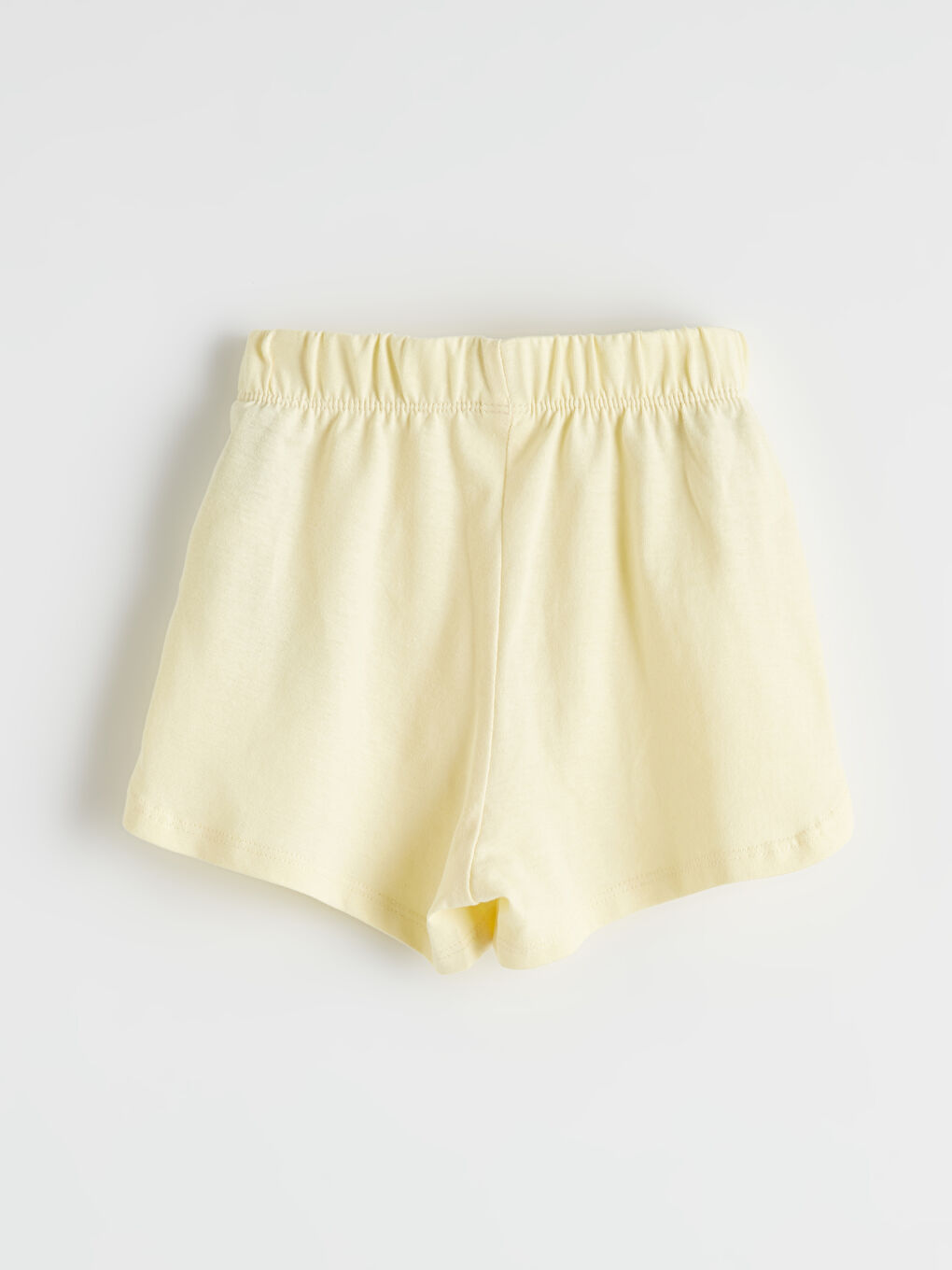 Ekru Çiçek Baskılı Fırfırlı Kız Bebek Tişört ve Şort-6