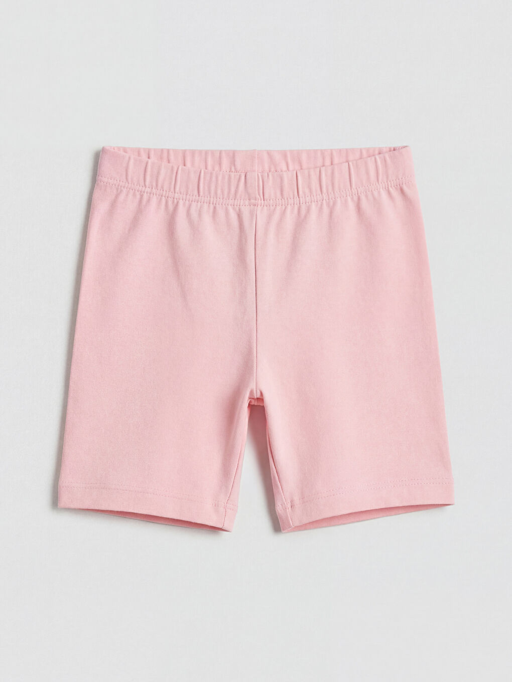 Pembe Beli Lastikli Kız Bebek Şort Tayt