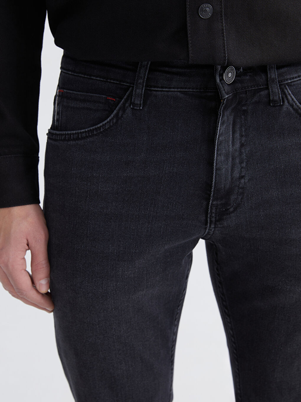 Siyah 750 Slim Fit Erkek Jean Pantolon-5