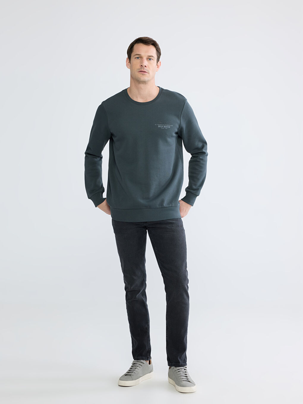 Siyah 750 Slim Fit Erkek Jean Pantolon-1