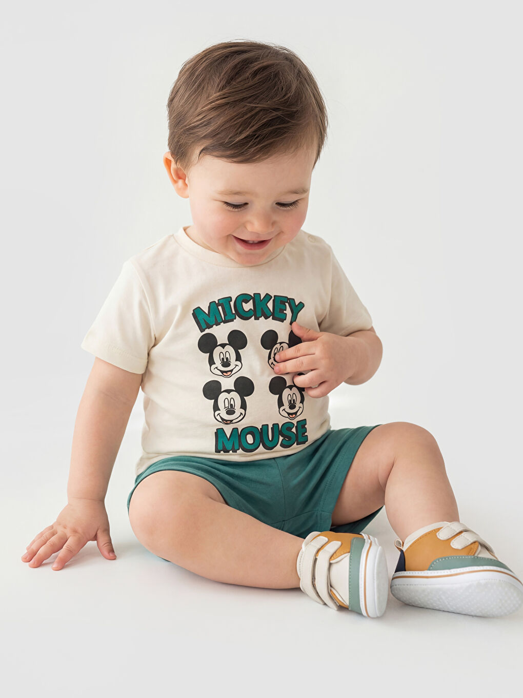 Mickey Mouse štampani komplet za bebe dečake-1