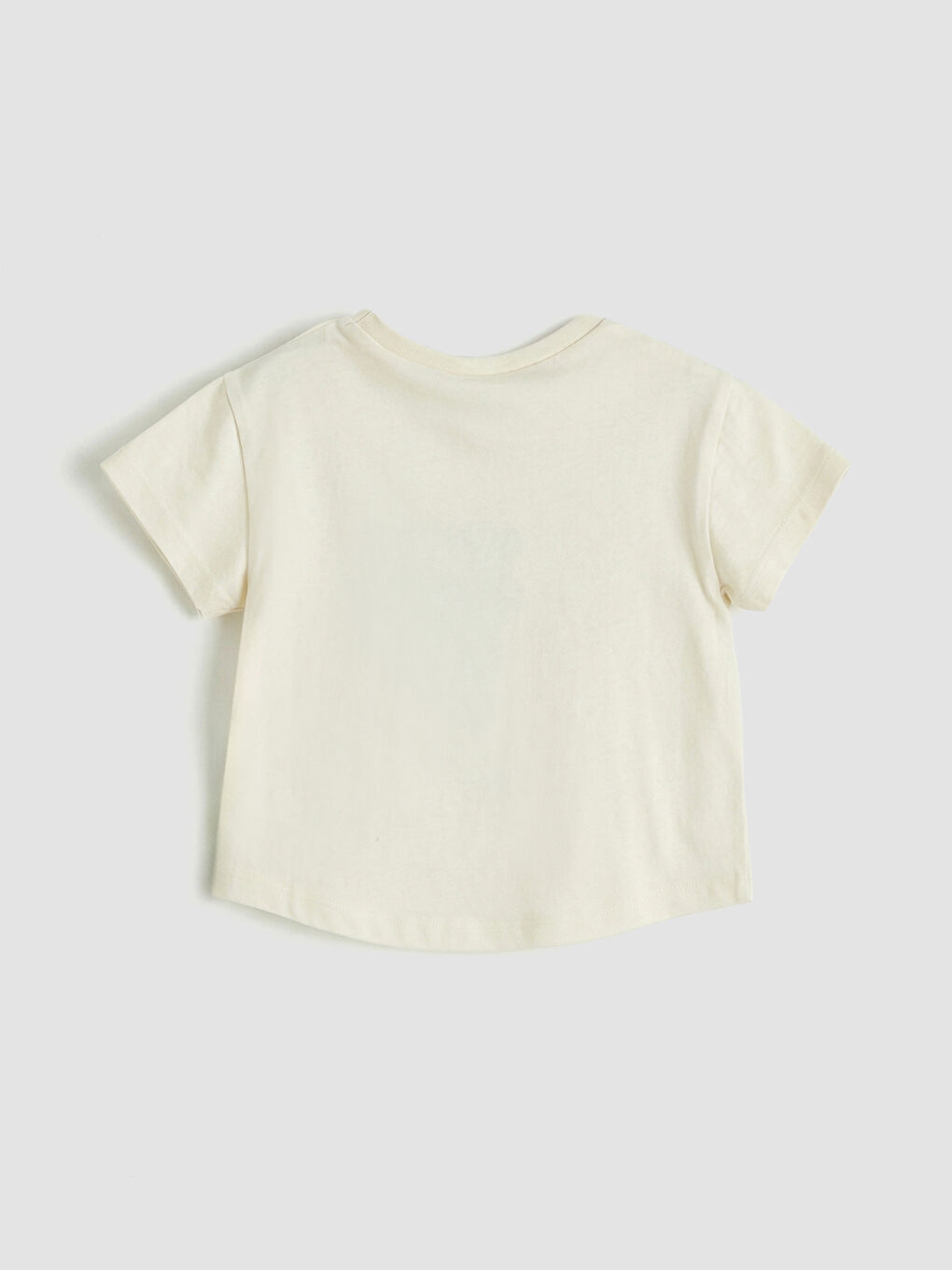 Ekru Minnie Mouse Baskılı Kız Bebek Tişört ve Tayt-2