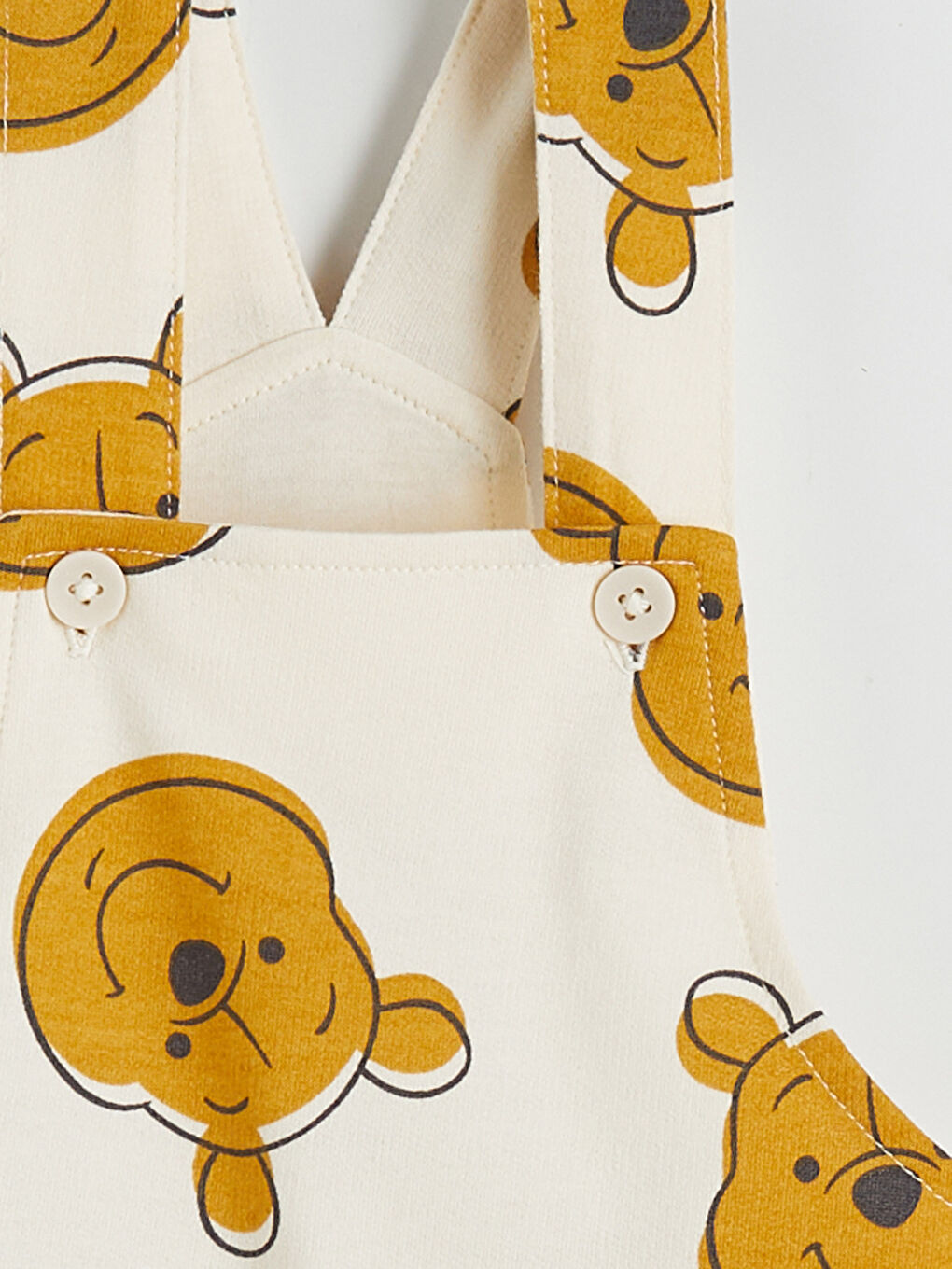 Baby Boy ECRU Dungarees-5