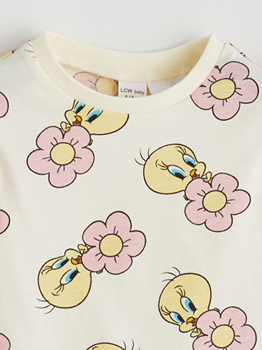 Tweety Print Baby Girl's Blouse and Shorts-2