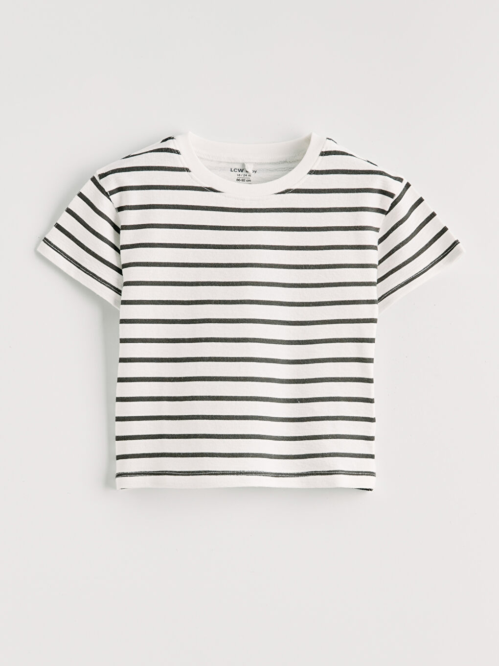 Tricou vărgat și pantaloni scurți pentru bebeluși băieți-1