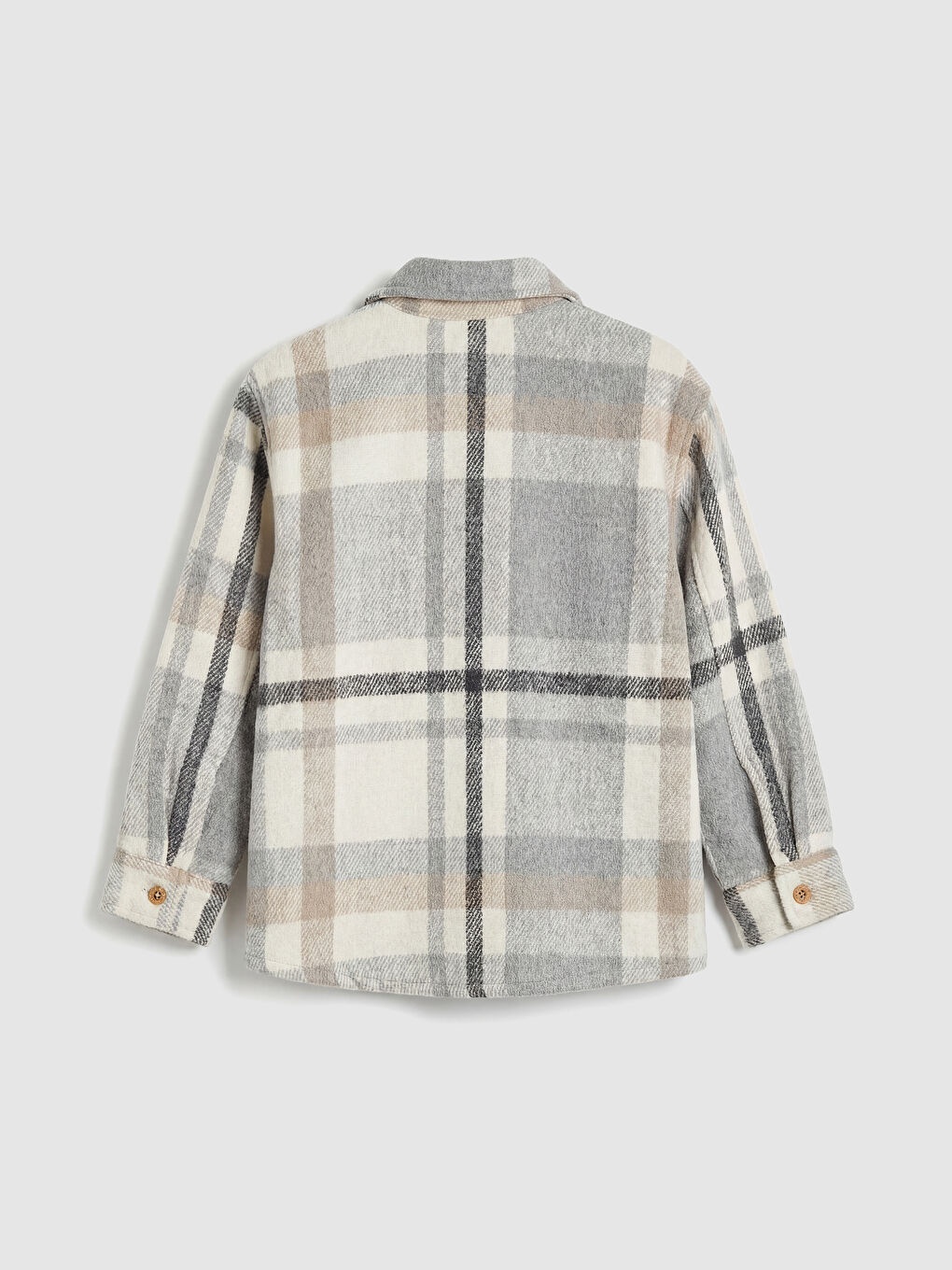 Long Sleeve Plaid Boys' Shirt-1
