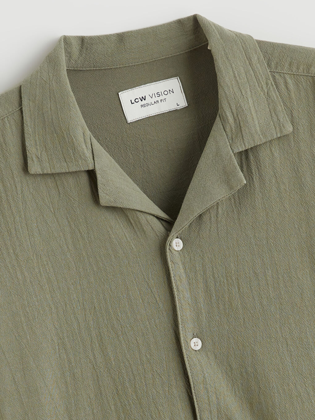 Men's Regular Fit Resort Collar Shirt-5