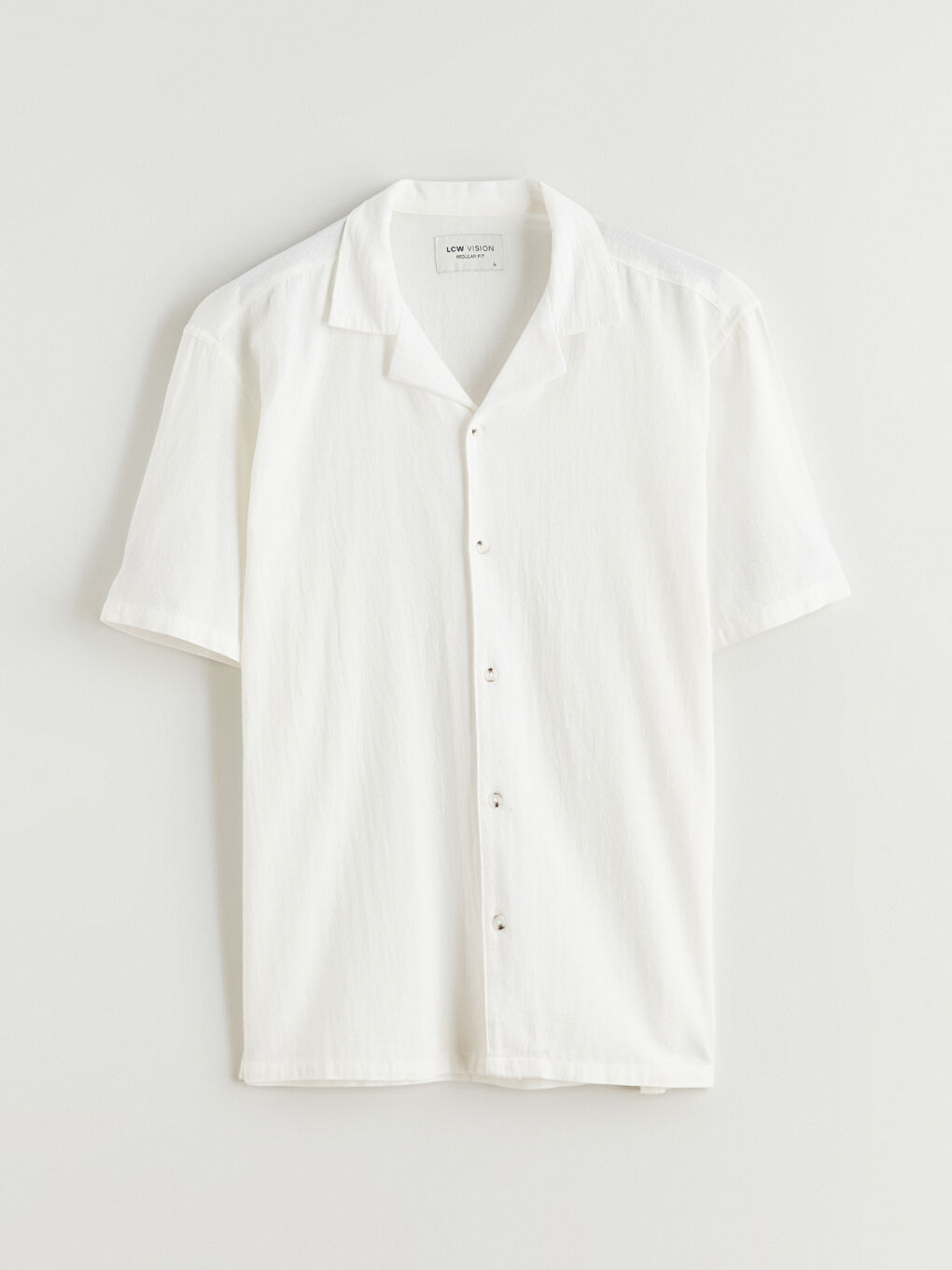 Men's Regular Fit Resort Collar Shirt-4