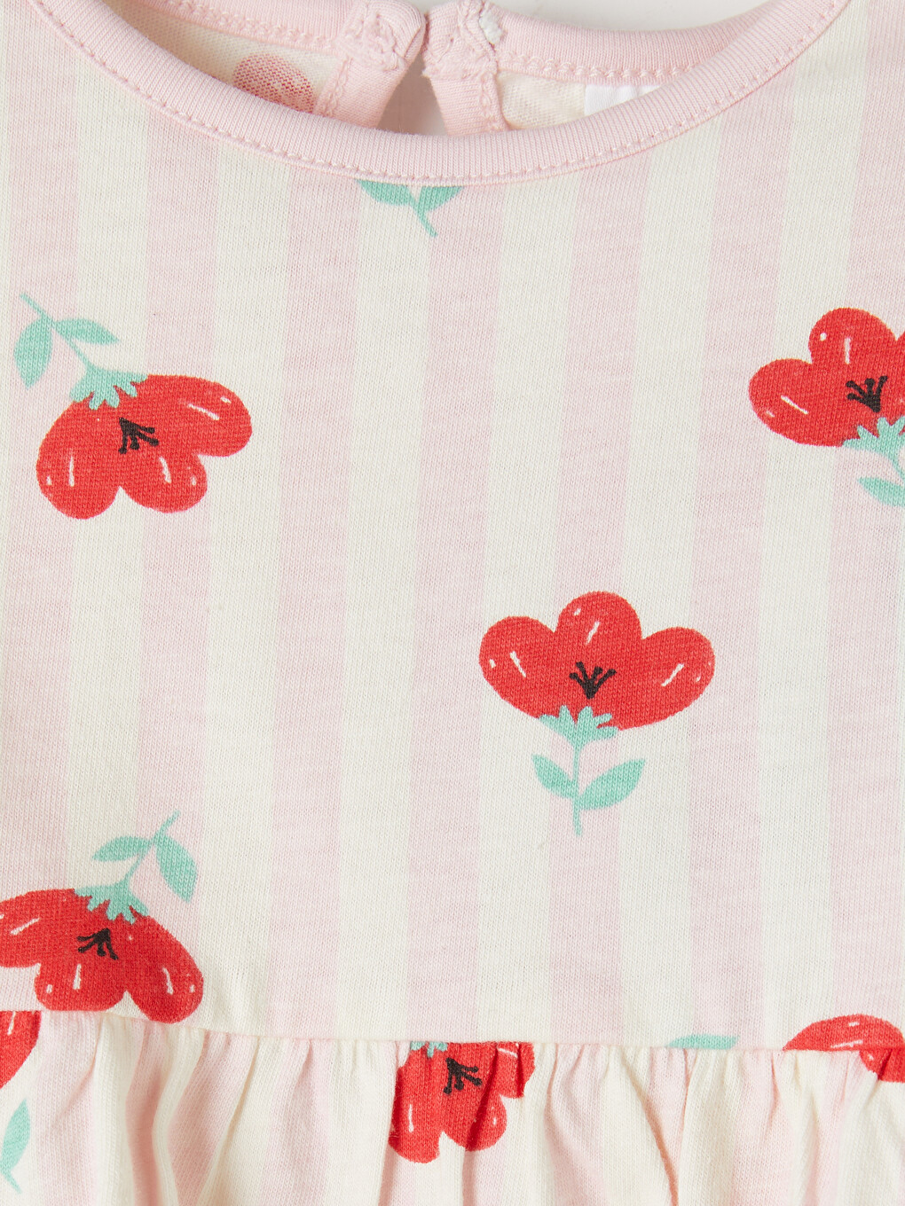 Flower Patterned Baby Girls' Set-2