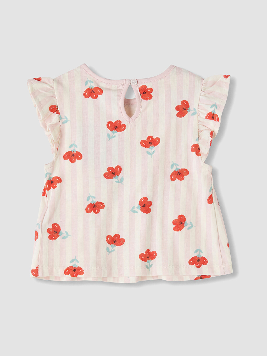Flower Patterned Baby Girls' Set-3