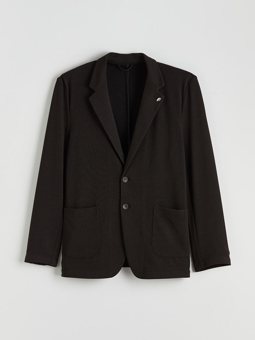 Kahverengi Dar Kalıp Erkek Blazer Ceket-4