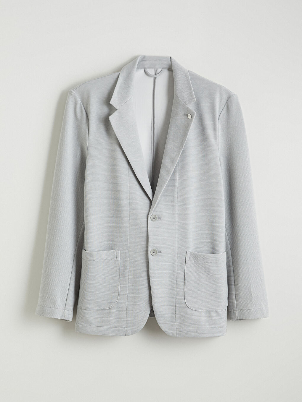 Мужчины Серый Блейзер-4