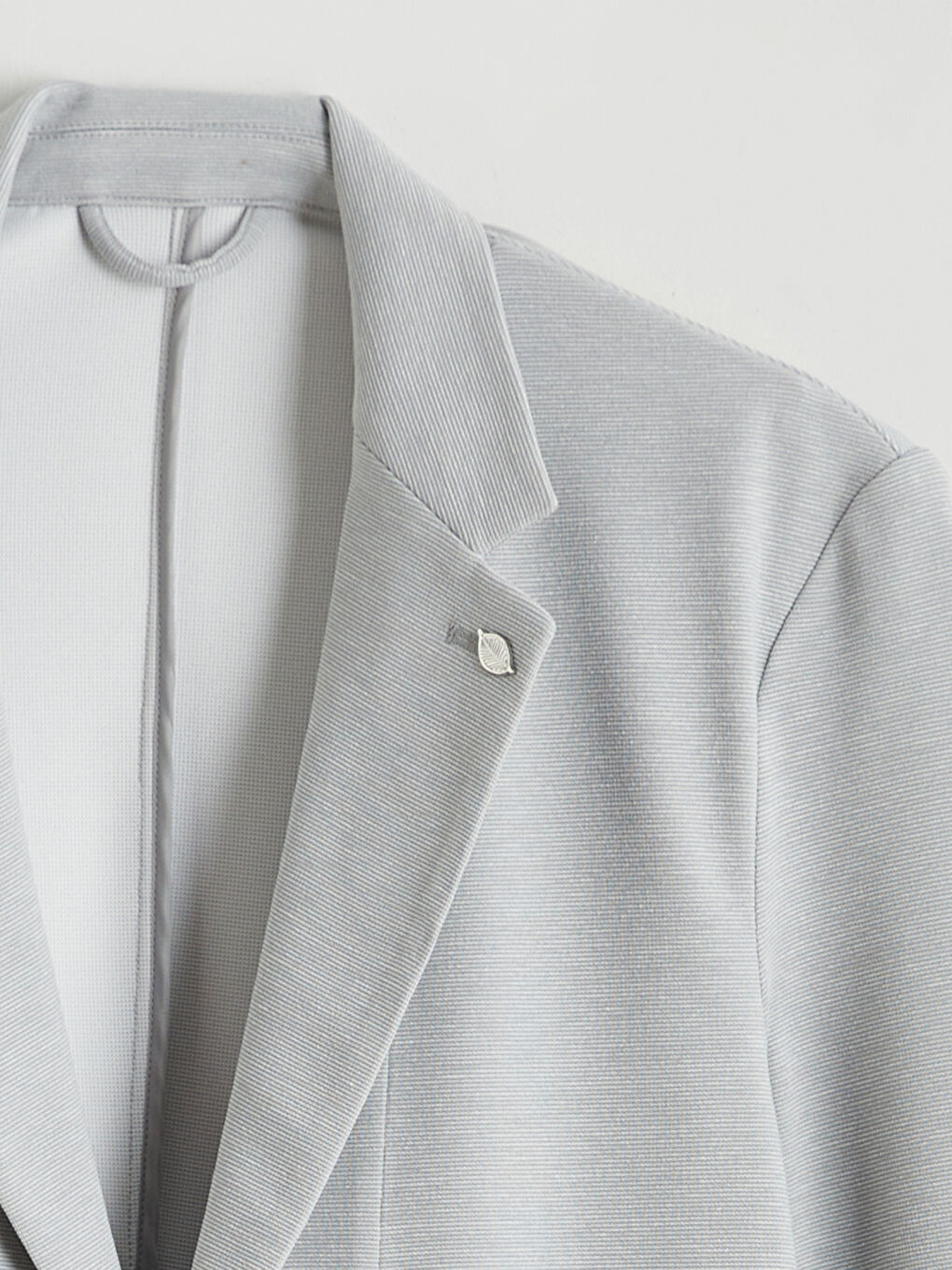 Мужчины Серый Блейзер-5