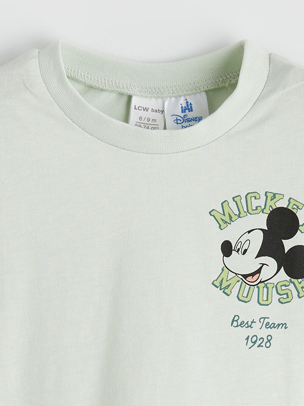 Mavi Mickey Mouse Baskılı Erkek Bebek Tişört ve Pantolon-2