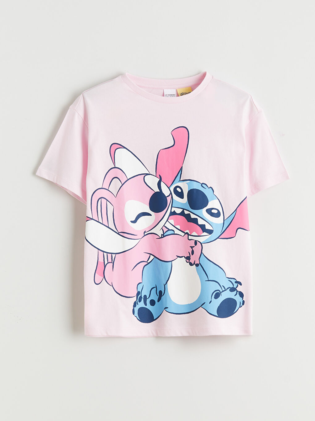 Girls' T-shirt with Stitch and Angel Print