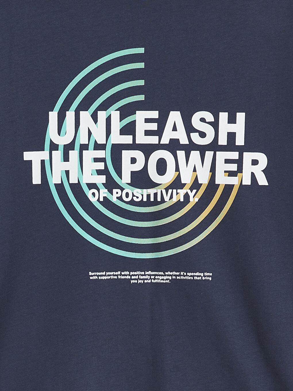 Lacivert Baskılı Erkek Çocuk Tişört-1