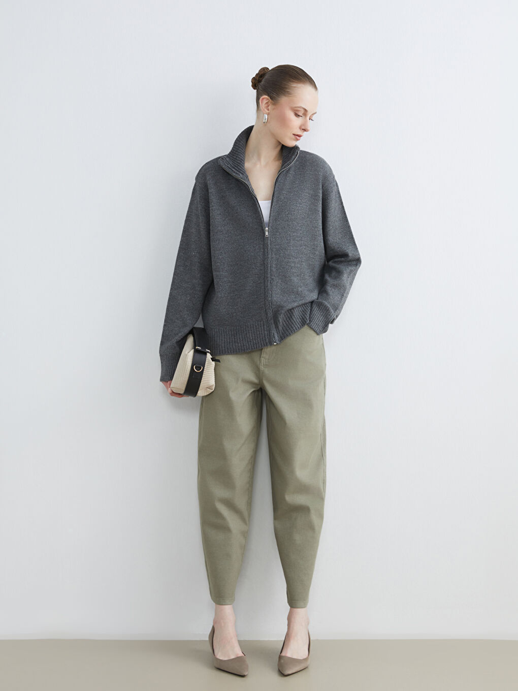 High Waist Baggy Fit Women's Jeans