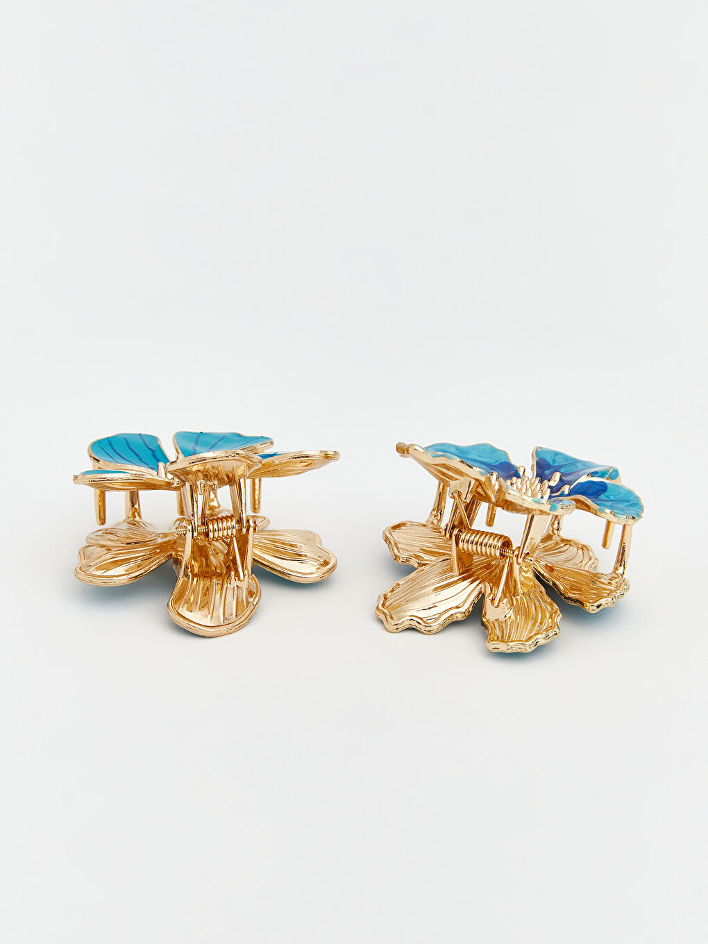 Karışık Çiçek Figürlü Kadın Mandal Toka Seti 2'li-2