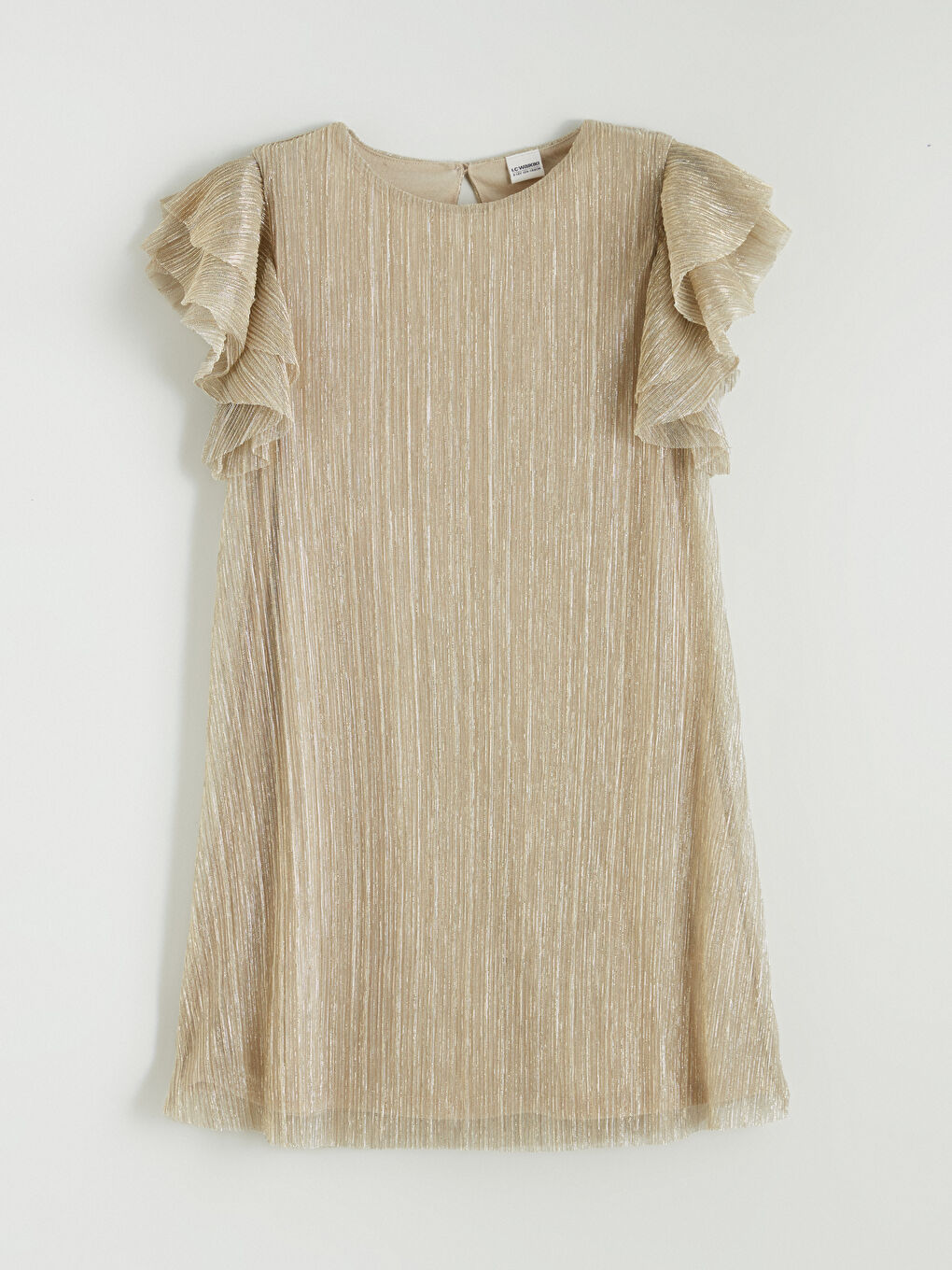 Crew Neck Glitter Girls Dress