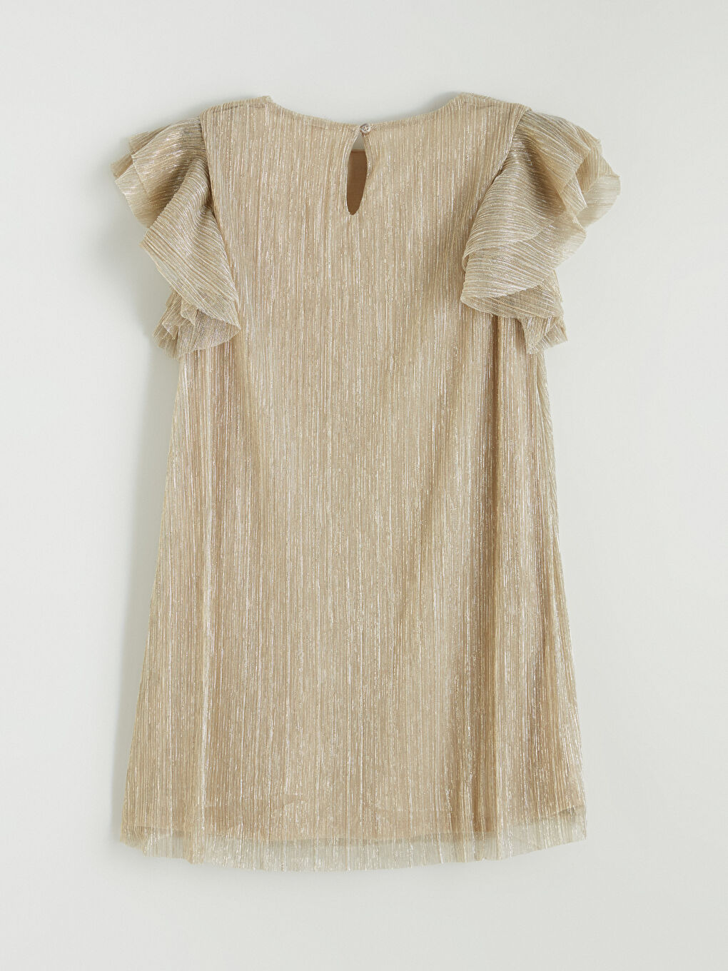 Crew Neck Glitter Girls Dress-2