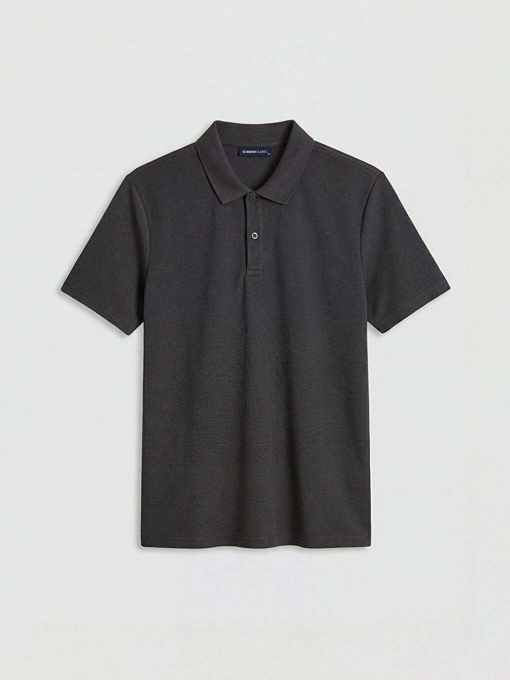 Antrasit  Polo Yaka Erkek Pike Tişört-4