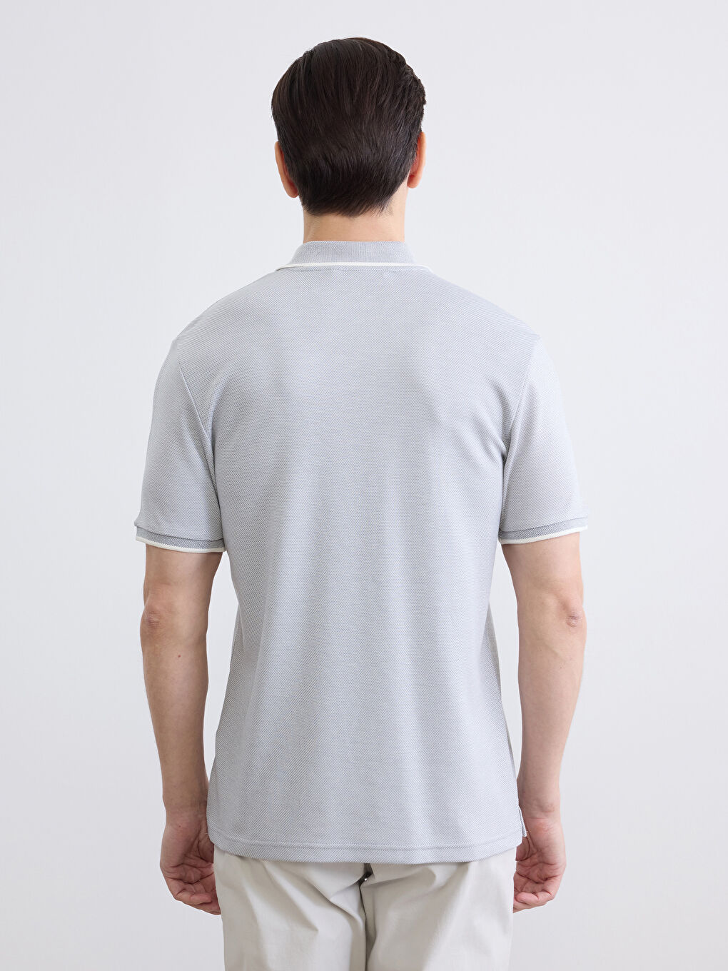 İndigo Polo Yaka Erkek Tişört-3