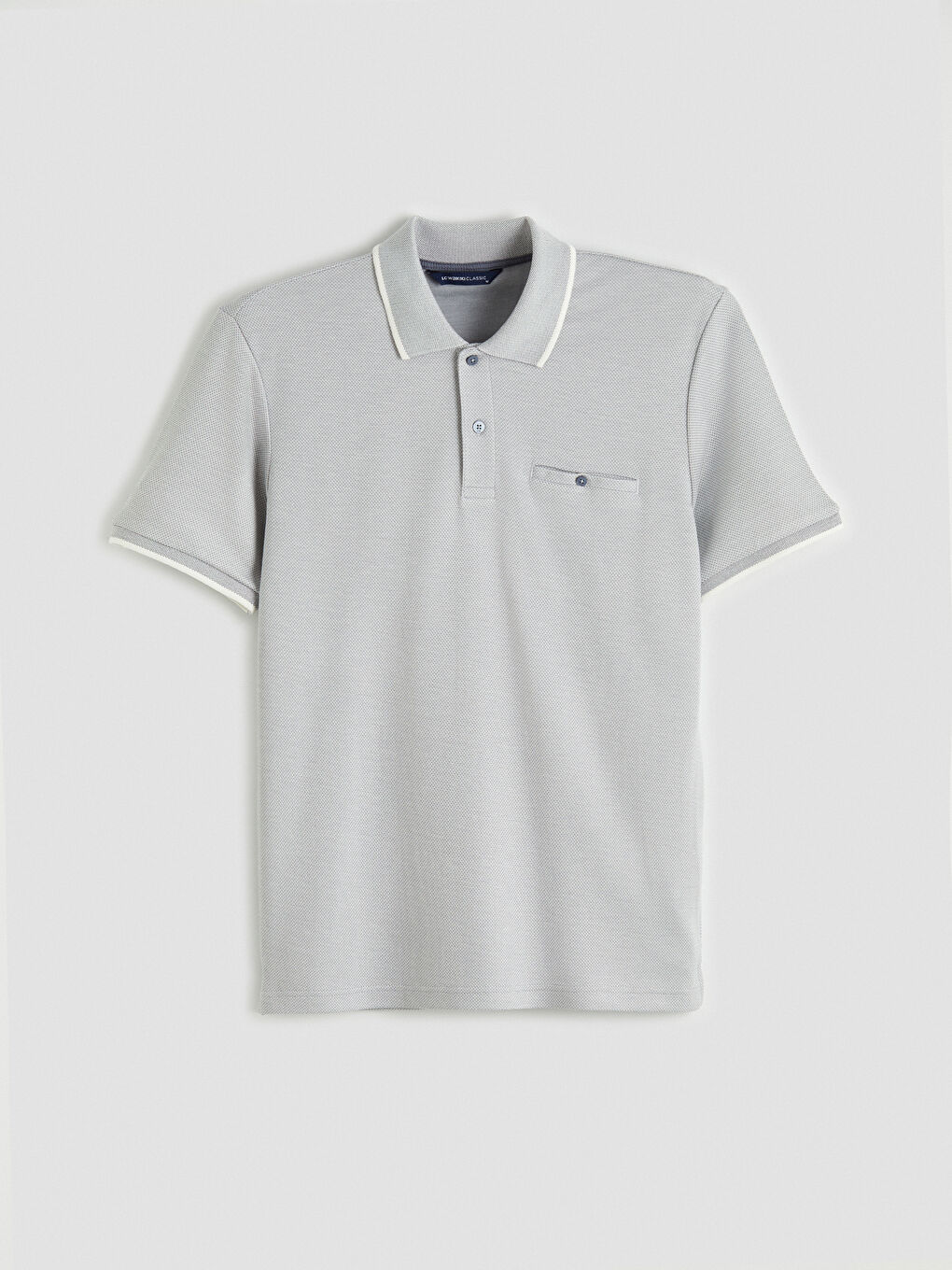 İndigo Polo Yaka Erkek Tişört-4