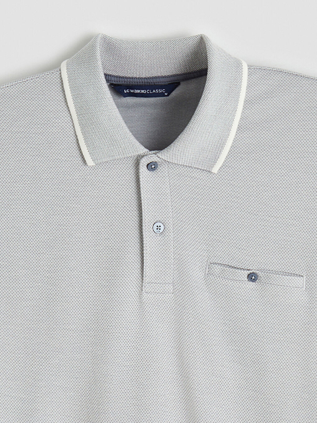 İndigo Polo Yaka Erkek Tişört-5